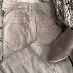 Level 99 stretch Linen wide leg capris size 28”